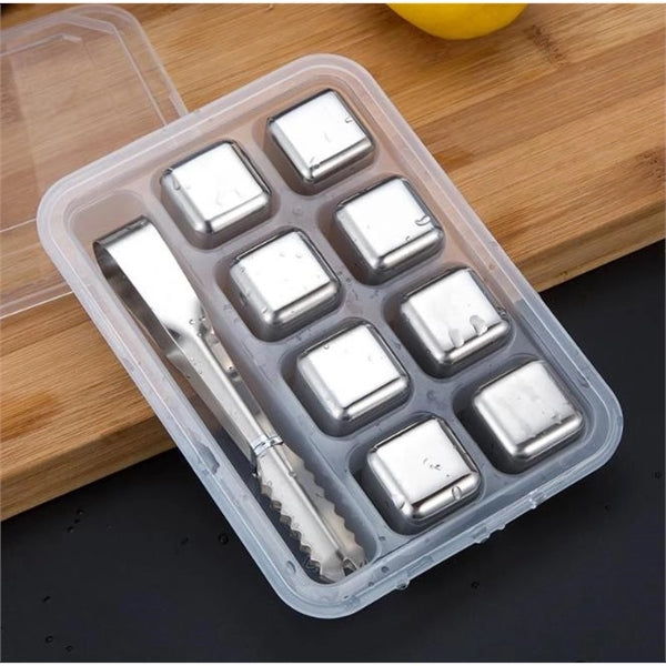Cool Stainless Steel Ice Stones Cubes (Set of 6)