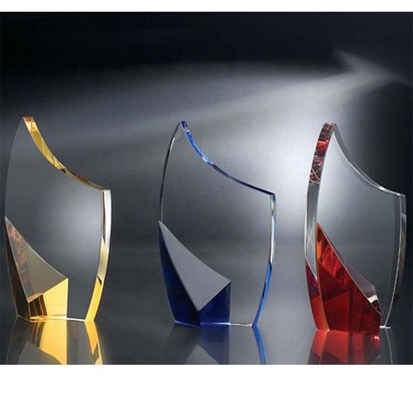 Blue Crystal Award Trophy