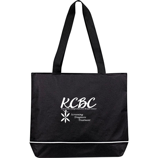 Contrast Zip Tote