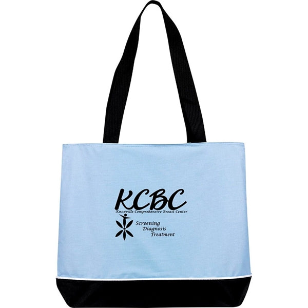 Contrast Zip Tote