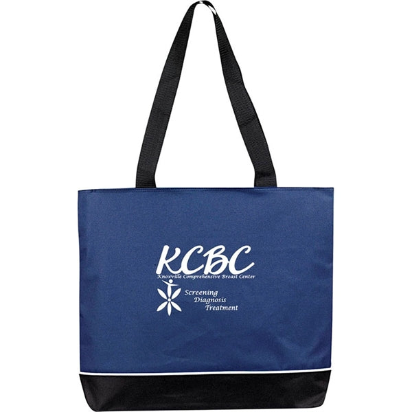 Contrast Zip Tote