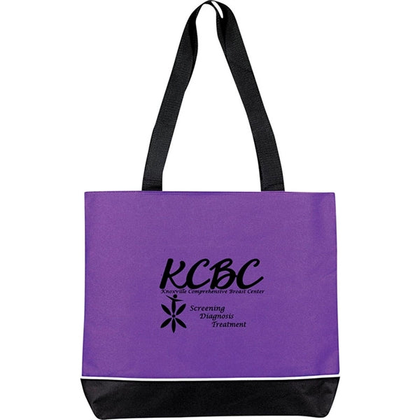 Contrast Zip Tote