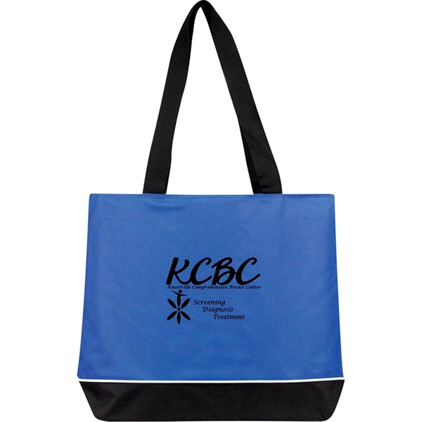 Contrast Zip Tote