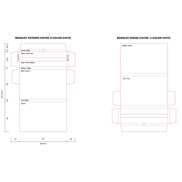 1 1/4 Rolling Papers with Tips - Customize Entire Booklet