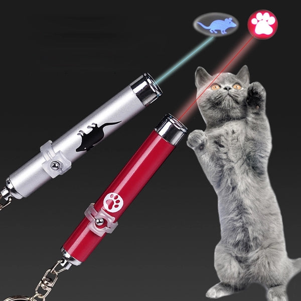 Funny Pet Cat Mouse Fish Laser Projection