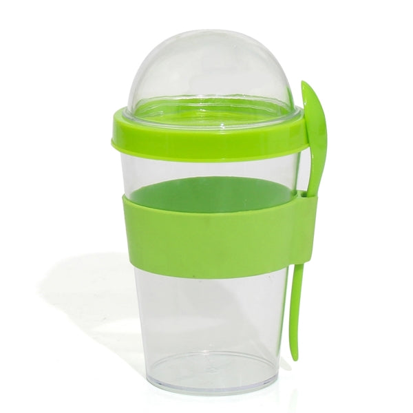 Double Wall Yogurt Bottle With Lid and Spoon