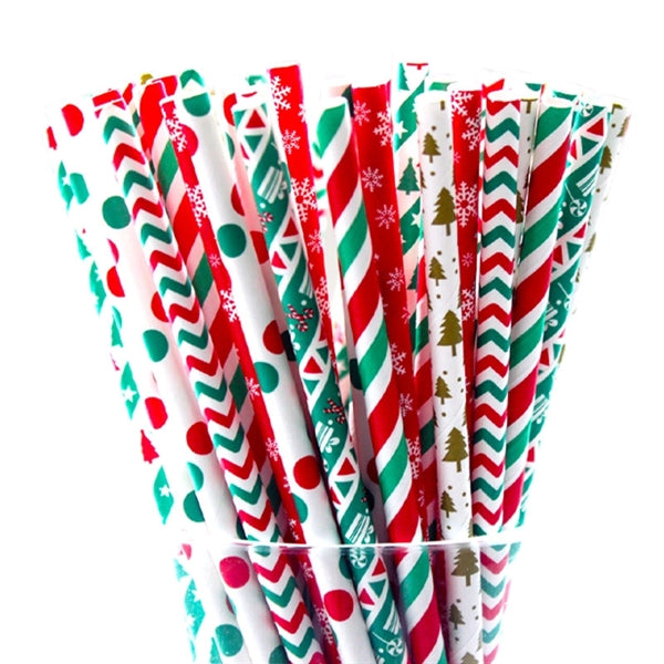 Rainbow Colorful Paper drinking straws