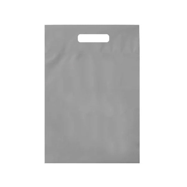 9" x 12" Plastic Bag with Fold Over Die Cut Handles