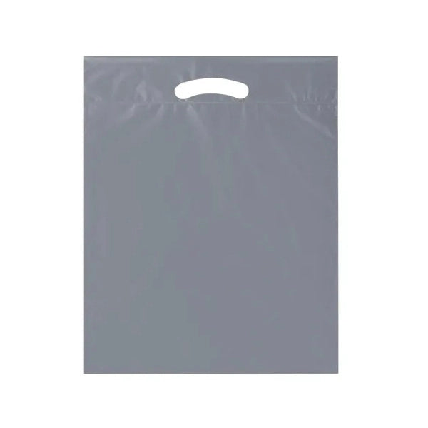 9" x 12" Plastic Bag with Fold Over Die Cut Handles
