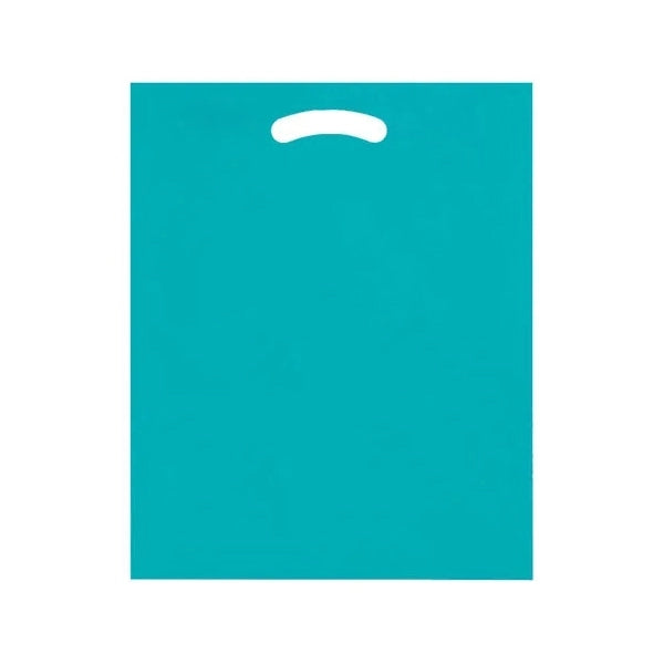 9" x 12" Plastic Bag with Fold Over Die Cut Handles