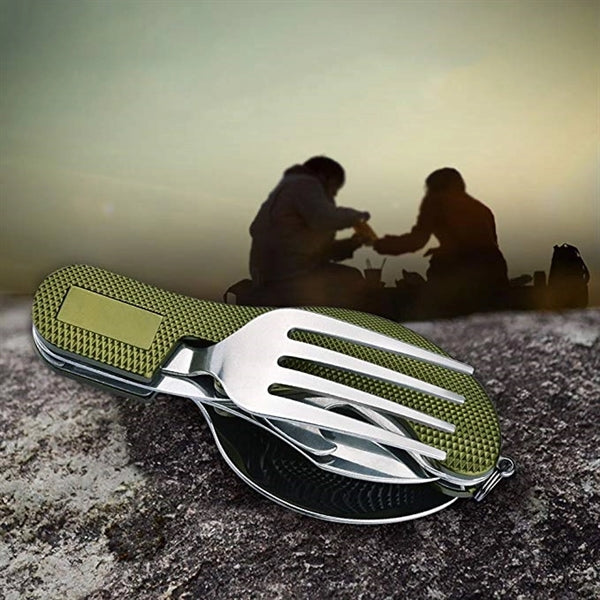 Stainless Steel Foldable Fork Spoon Knife