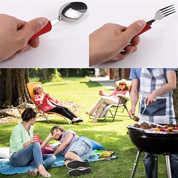 Stainless Steel Foldable Fork Spoon Knife