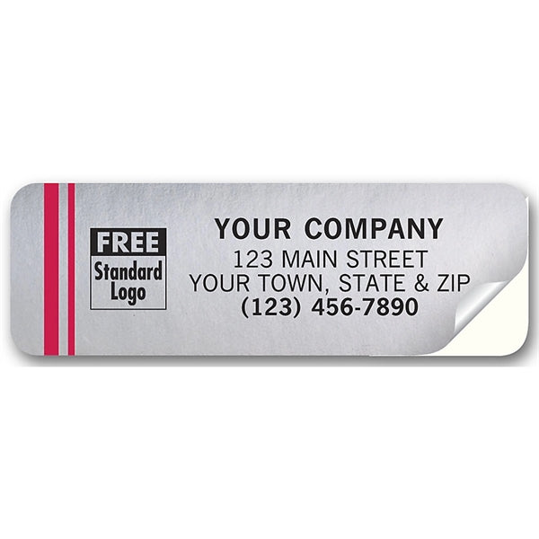 Tuff Shield Weatherproof Labels, Chrome Poly Film