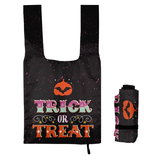 Roll-Up Grocery Tote w/Elastic Tie-Full Color Print All Over
