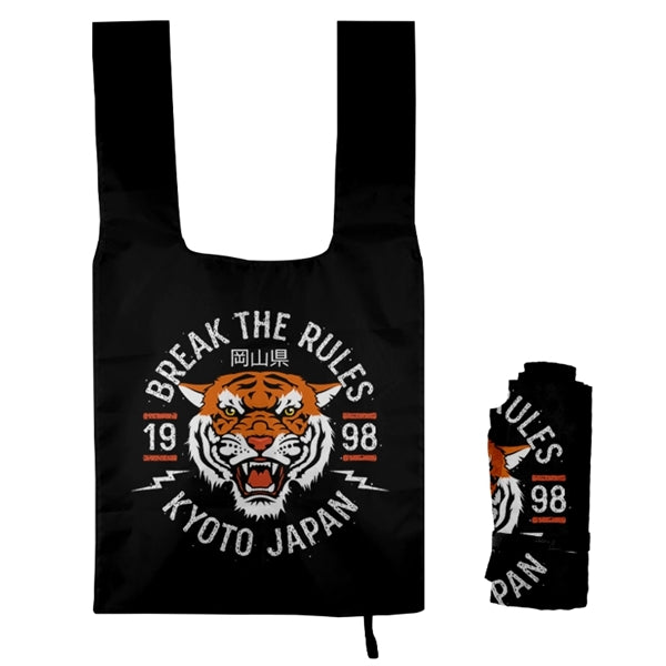 Roll-Up Grocery Tote w/Elastic Tie-Full Color Print All Over