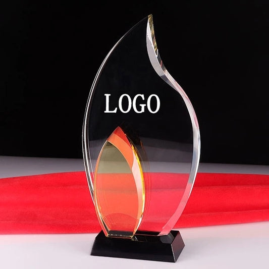 Modern Crystal Trophy Glass Award