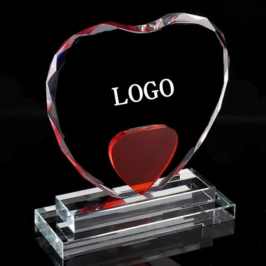Crystal Red Love Trophy