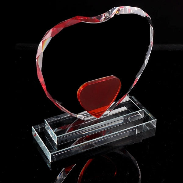 Crystal Red Love Trophy