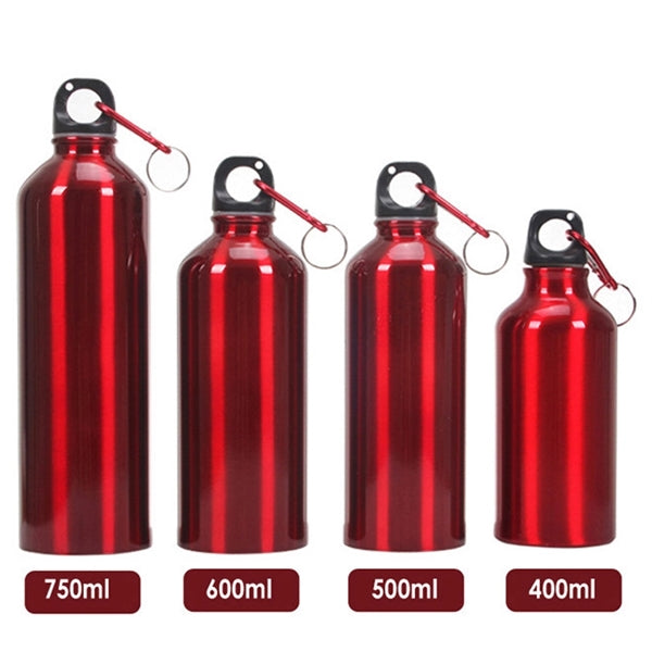 16oz Aluminum Sports Drink Bottle With Carabiner