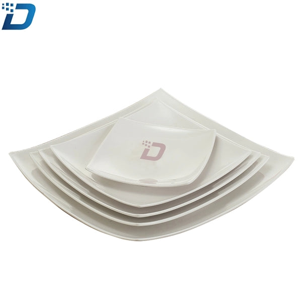 White Hotel Melamine Dinner Plate