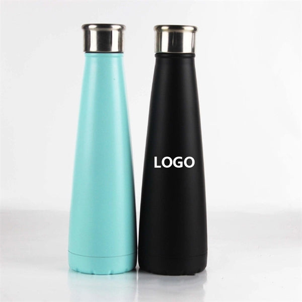 17oz. Stainless Steel Cone Shape Insulated Water Bottle