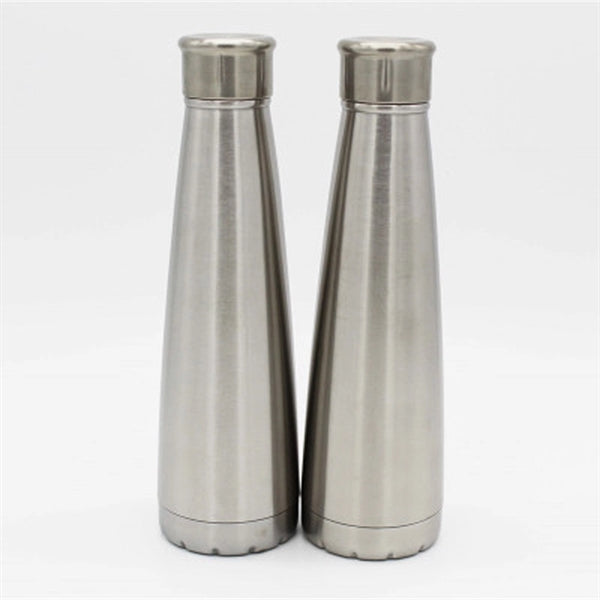 17oz. Stainless Steel Cone Shape Insulated Water Bottle