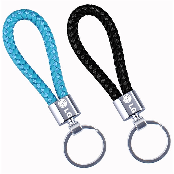 Braided Woven Rope Rings Keychain