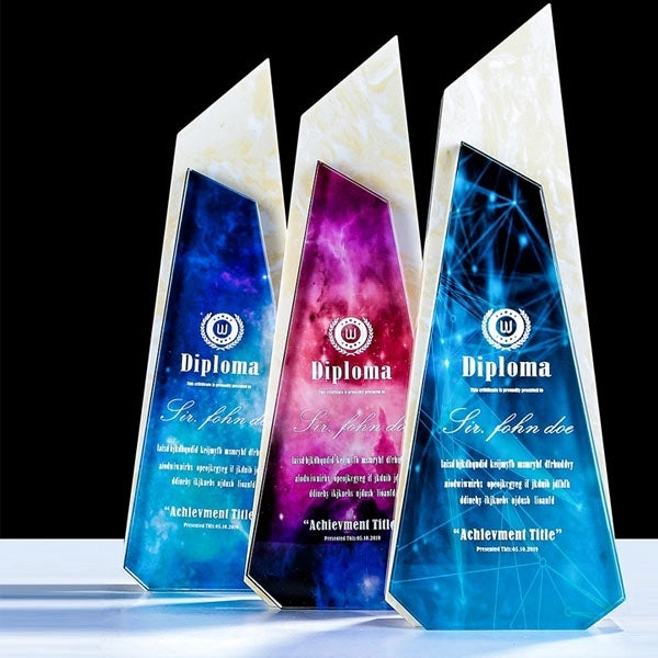 Souvenir Crystal Award Plaque