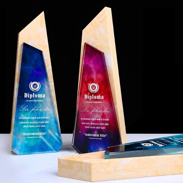 Souvenir Crystal Award Plaque