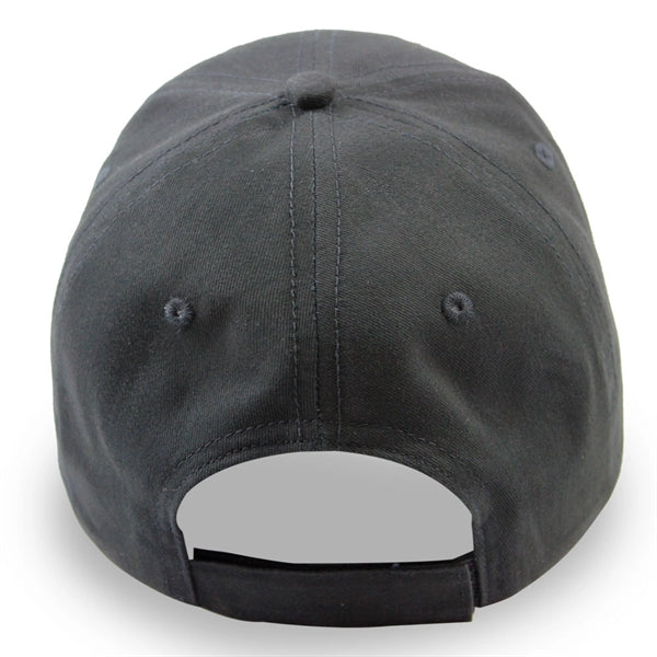 6 Panel Structured Classic Baseball Cap, Cotton Twill