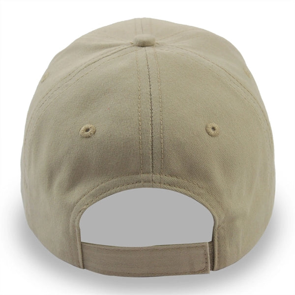 6 Panel Structured Classic Baseball Cap, Cotton Twill