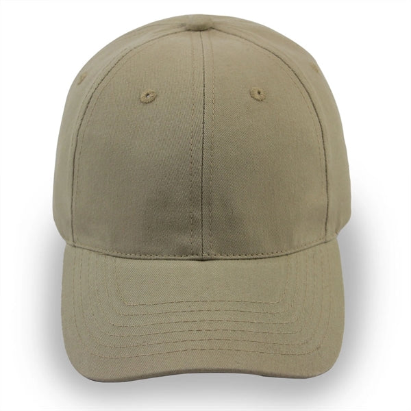 6 Panel Structured Classic Baseball Cap, Cotton Twill