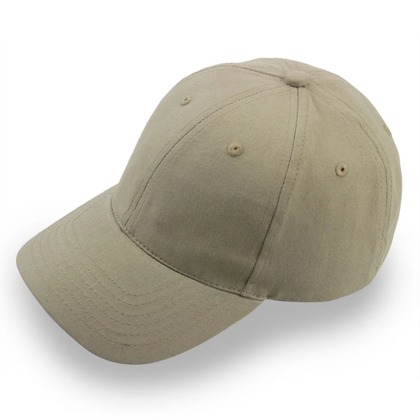 6 Panel Structured Classic Baseball Cap, Cotton Twill