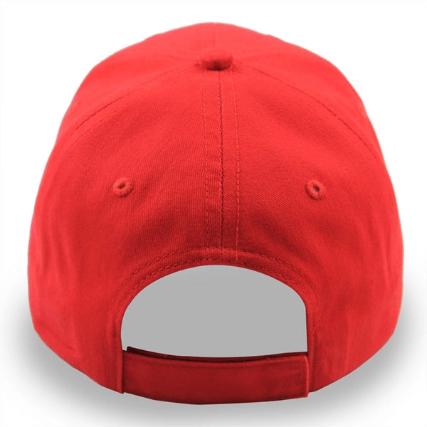 6 Panel Structured Classic Baseball Cap, Cotton Twill