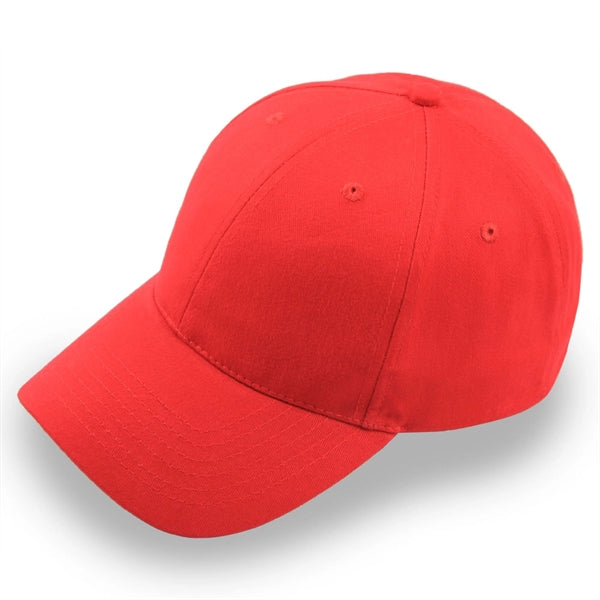 6 Panel Structured Classic Baseball Cap, Cotton Twill