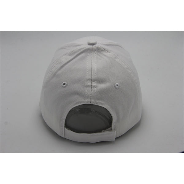 6 Panel Structured Classic Baseball Cap, Cotton Twill