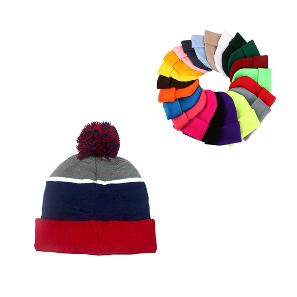 Beanie With Bobble Ball