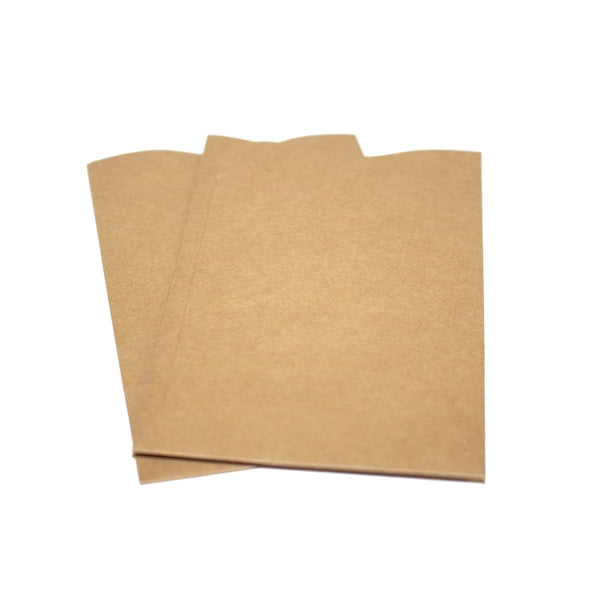 Brown Kraft paper card sleeves