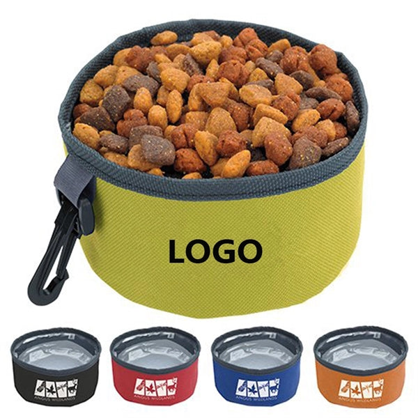Pet Water Bowl Collapsible Dog Bowl With Carabiner