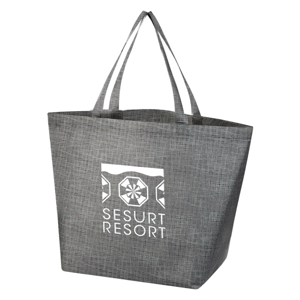 Crosshatch Non-Woven Tote Bag
