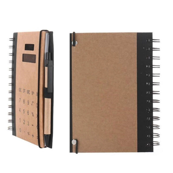 Notebook with Calculator and Pen