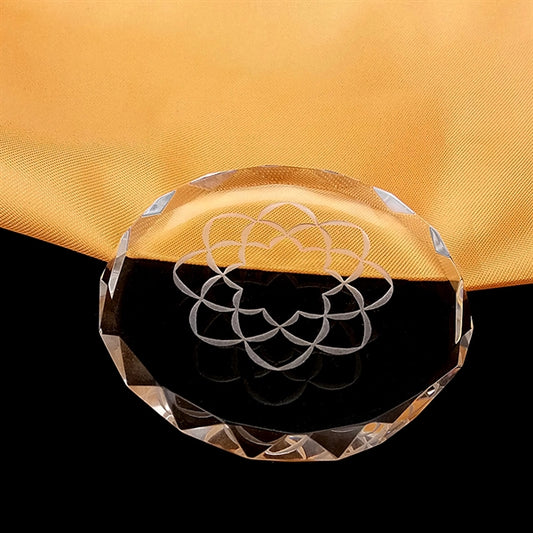 3 Inch Optical Crystal Round Paperweight