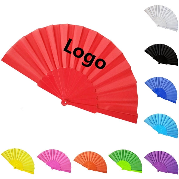 Folding Plastic Hand Fan