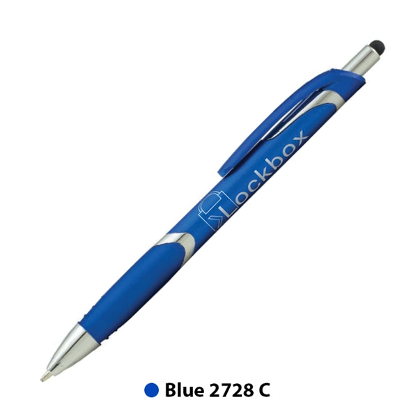 Spectrum Metallic with Stylus Plastic Pen (1 Color Imprint)