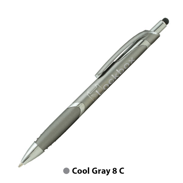 Spectrum Metallic with Stylus Plastic Pen (1 Color Imprint)