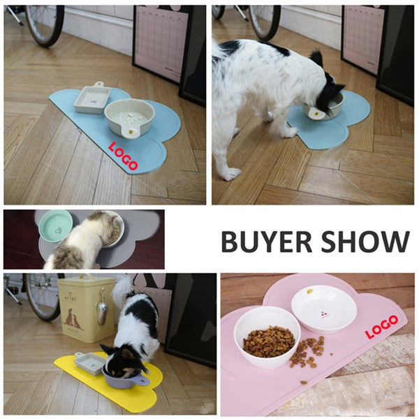 Silicone Pets Placemat Cloud Shape Feeding Mat Pad