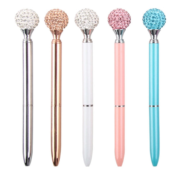 Metal Ballpoint Pen with Crystal