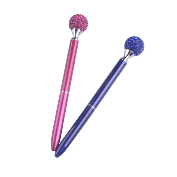 Metal Ballpoint Pen with Crystal