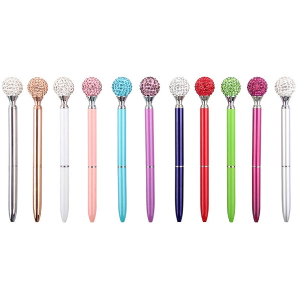 Metal Ballpoint Pen with Crystal