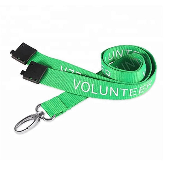 3/4" Polyester Lanyards with Safety Breakaway Badge Holder